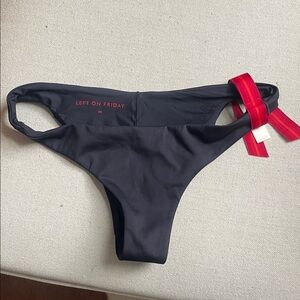 Left On Friday Black Bikini Bottom